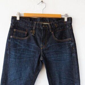 R13 JEANS - Slim Fit - INDIGO BLUE - Size 27 - Japanese Denim